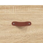 vidaXL Meuble TV chêne sonoma 102x36x50 cm bois d'ingénierie