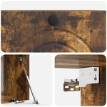 vidaXL Meuble TV mural Chêne fumé 59 5 x 41 x 30 cm Bois d'ingénierie