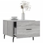 vidaXL Tables basses 2 Pièces sonoma gris 50x50x40 cm bois d'ingénierie