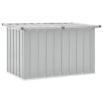 vidaXL Boîte de rangement de jardin Gris 109x67x65 cm