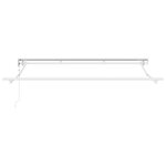 vidaXL Cadre de store rétractable électrique Blanc 3 x 2 5 m Acier