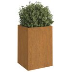 vidaXL Jardinière 42x38x75 cm acier corten