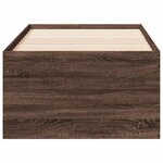 vidaXL Lit de jour et tiroirs chêne marron 100x200cm bois d'ingénierie