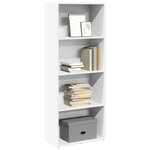 vidaXL Bibliothèque blanc 60x30x152 cm bois d'ingénierie