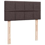 vidaXL Sommier à lattes de lit avec matelas Marron foncé 90x200 cm