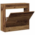 vidaXL Armoire à chaussures avec stockage Bois Ancien 60 x 21 x 57 cm