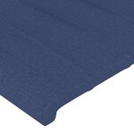vidaXL Tête de lit à LED Bleu 203x16x118/128 cm Tissu