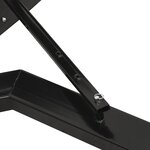 vidaXL Chasse-neige pour chariot élévateur 150x38 cm Noir