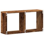 vidaXL Armoire murale 60x16x30 cm vieux bois bois d'ingénierie