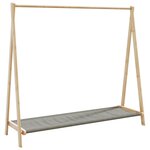 vidaXL Porte-vêtement avec étagères 106x34x102 cm bambou