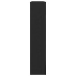 VidaXL Cadre de cheminée chêne noir 81x18x82 cm bois d'ingénierie