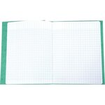 Lot de 10 protège-cahiers avec 2 grands rabats 18 x 22 cm en carte lustrée vert