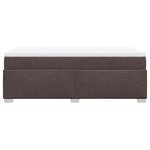 vidaXL Sommier à lattes de lit avec matelas Marron foncé 80x200 cm