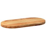 vidaXL Dessus de table 80x40x4 cm bois de chêne massif ovale