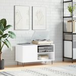vidaXL Armoire à disques blanc 85x38x48 cm bois d'ingénierie