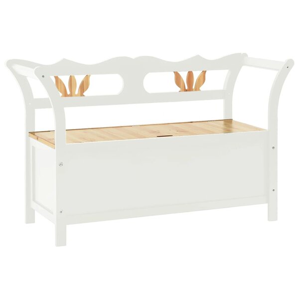 Banc banquette 107 x 45 x 75 5 cm bois de sapin solide blanc 02_0010942