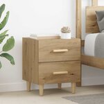 vidaXL Armoire de lit 2 Pièces chêne artisanal 40 x 35 x 47.5 cm