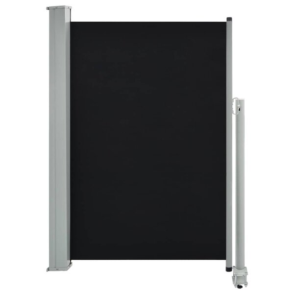 vidaXL Auvent latéral rétractable de patio 120 x 300 cm Noir
