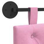 vidaXL Tête de lit suspendue Rose Tissu