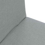 vidaXL Fauteuil de sol ajustable Gris clair Tissu