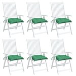 vidaXL Coussins de palette lot de 6 vert 50x50x7 cm tissu oxford