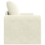 vidaXL Canapé-Lit 60cm Crème Velours