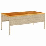 vidaXL Ensemble de canapé de jardin 6 Pièces Beige  crème polyrotin