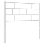 vidaXL Tête de lit de remplacement métal blanc 100 cm