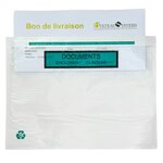 Pochette porte-documents adhésive "Documents ci-inclus" - 22 5 x 16 5 cm (Colis de 1000 unités)