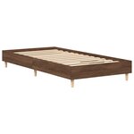 vidaXL Cadre de lit sans matelas chêne marron 90x190cm bois ingénierie
