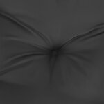 vidaXL Coussins de banc jardin lot de 2 noir 200x50x7 cm tissu Oxford
