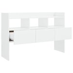 vidaXL Buffet Blanc brillant 105x30x70 cm Bois d’ingénierie