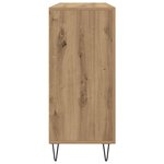 vidaXL Buffet chêne artisanal 90 x 34 x 80 cm Bois d'ingénierie