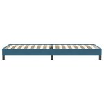 vidaXL Sommier à lattes de lit sans matelas bleu foncé 80x220 cm