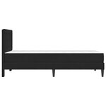 vidaXL Cadre de lit avec matelas Noir 80 x 200 cm Velours