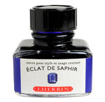 Encre traditionnelle à stylo en flacon 'D' 30ml Éclat de saphir x 4 HERBIN