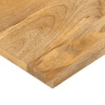 vidaXL Dessus de table 60x20x2 5 cm rectangulaire bois massif manguier