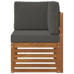 vidaXL Canapé d'angle extérieur Bois d'Acacia Massif Naturel