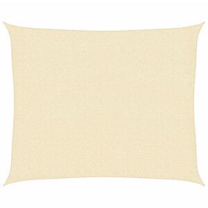 vidaXL Voile d'ombrage 160 g/m² Crème 2 5x3 m PEHD