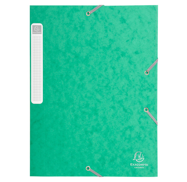 Boite de classement Cartobox - A4 - Dos 25mm Carte lustrée Vert x 25 EXACOMPTA