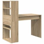 vidaXL Bureau Chêne sonoma 113 x 54 x 120 cm Bois d'ingénierie