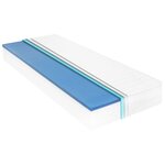 vidaXL Lit de repos avec matelas 90x200 cm Gris Bois de pin massif
