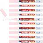 Marqueur Craie Liquide 4085 Rose Pastel Pointe Ronde 1-2 mm x 10 EDDING