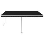 vidaXL Auvent automatique sur pied 400x300 cm Anthracite