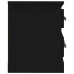 vidaXL Meuble TV noir 100x35 5x45 cm bois d'ingénierie