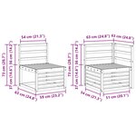 vidaXL Ensemble de canapés d'extérieur 5 pc Naturel Polyester