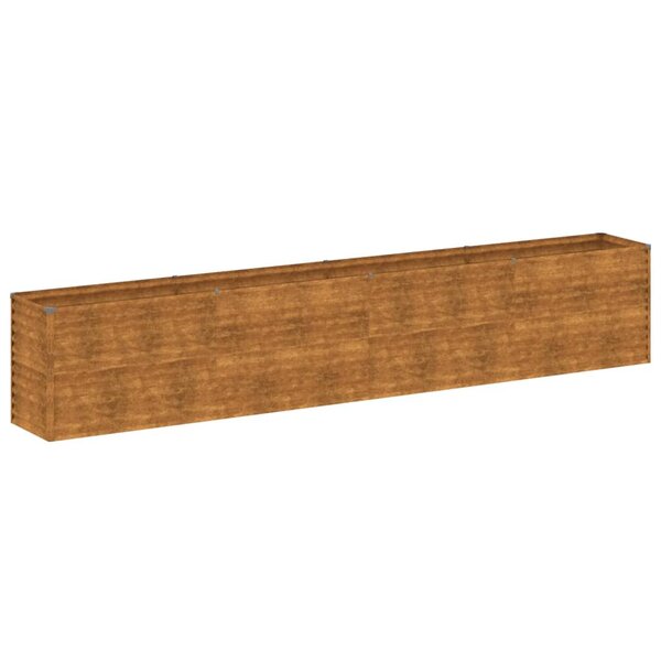 vidaXL Lit surélevé de jardin 385x50x69 cm acier corten