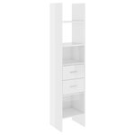 vidaXL Bibliothèque Blanc brillant 40x35x180 cm Bois d’ingénierie