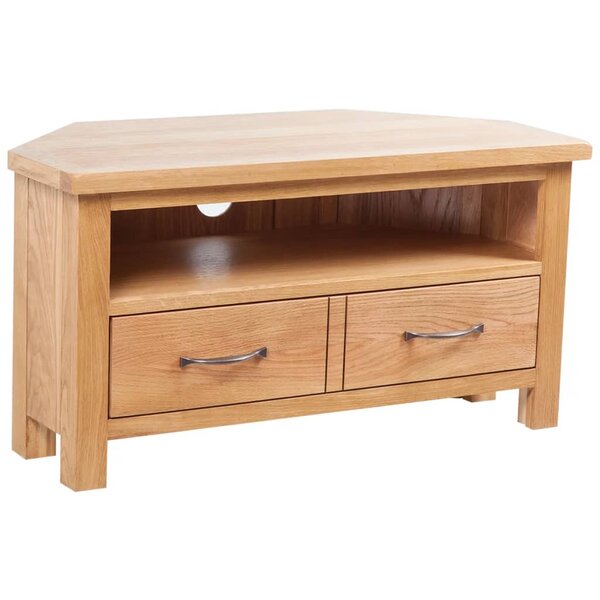 vidaXL Meuble TV avec tiroir 88 x 42 x 46 cm Bois de chêne solide