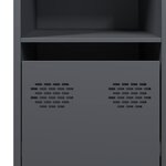 vidaXL Buffet anthracite 135x39x73 5 cm acier laminé à froid